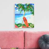 Strand-Weihnachten Leinwanddruck (Insitu (Wohnzimmer))