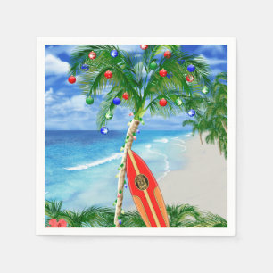 Strand-Weihnachten Serviette