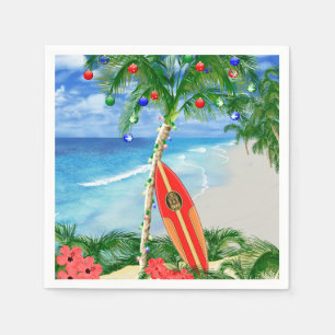 Strand-Weihnachten Serviette
