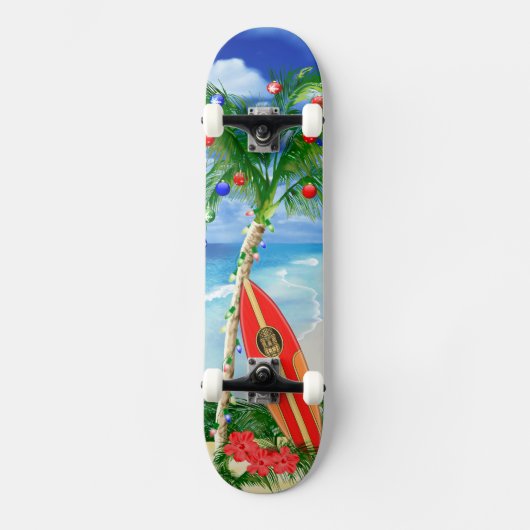 Strand-Weihnachten Skateboard (Vorderseite)