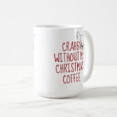 Strand-Weihnachts-Krebs-Kaffeetassen Kaffeetasse (VorderseiteRechts)