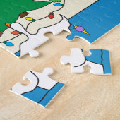 Strand-Weihnachts-Puzzle Puzzle (Seite)