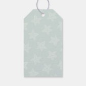 Strand-Weihnachts-Sandeimer Geschenkanhänger (Rückseite)