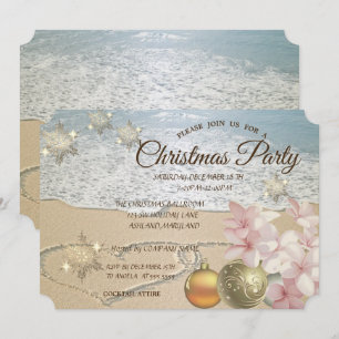 Strand, Weihnachtsbälle, Frangipani Firmenparty Einladung