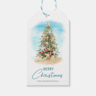 Strand-Weihnachtsbaum Küste Geschenkanhänger