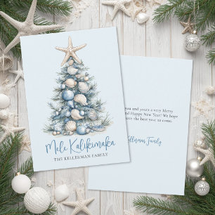 Strand-Weihnachtsbaum Mele Kalikimaka Feiertagskarte