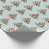 Strand-Weihnachtsbaum-Muster Geschenkpapier (Ecke)