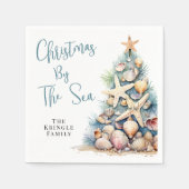 Strand-Weihnachtsfeier Serviette (Vorderseite)