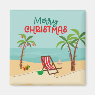 Strand-Weihnachtskreuzfahrt-Tür Magnet