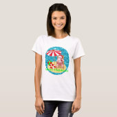 Strand-Weihnachtsmann T-Shirt (Vorne ganz)