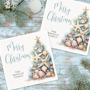 Strand-Weihnachtsparty Serviette