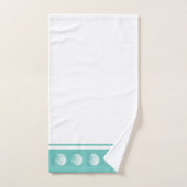 Strand-weißes Seashells-u. Seeglas-Küstengrün Badhandtuch Set (Handtuch)