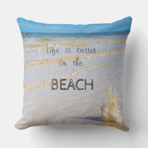 Strand,Wellen,Meeresmuscheln Kissen