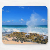 Strand-Wellen-Spritzen-Wasser-Tülle Cozumel Mexiko Mousepad (Vorne)
