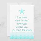 Strand, wenn Sie jemals gewollt wissen, wie viel 1 Einladung (Vorderseite)