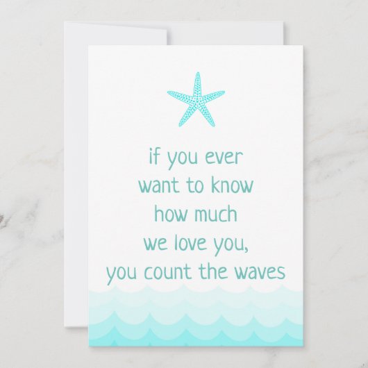 Strand, wenn Sie jemals gewollt wissen, wie viel 1 Einladung (Vorderseite)