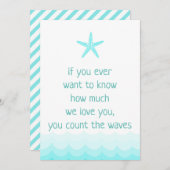 Strand, wenn Sie jemals gewollt wissen, wie viel 1 Einladung (Vorne/Hinten)