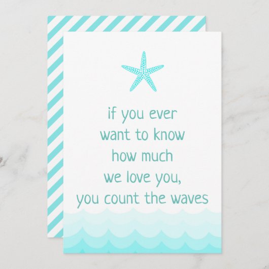 Strand, wenn Sie jemals gewollt wissen, wie viel 1 Einladung (Vorne/Hinten)