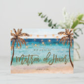 Strand werden Sie meine Matron der Ehrenkarte Dankeskarte (Stehend Vorderseite)