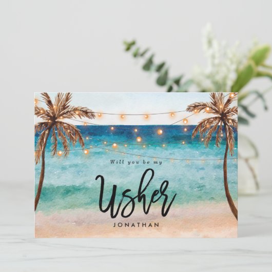 Strand werden Sie meine Vorlage Karte sein (Stehend Vorderseite)