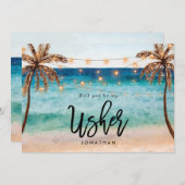 Strand werden Sie meine Vorlage Karte sein (Vorne/Hinten)