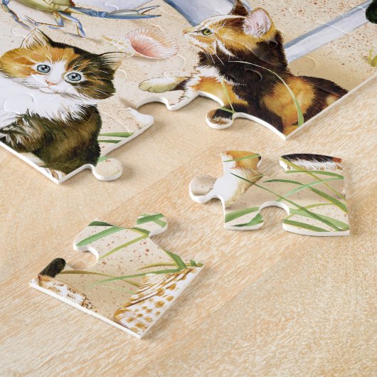 Strand-wertloskätzchen-Puzzlespiel Puzzle (Seite)