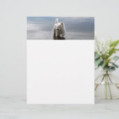 Strand Westie Reflection Schreibwarenpapier Briefbogen (Stehend Vorderseite)