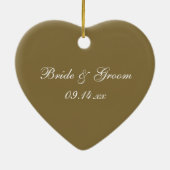 Strand Wir sind Verlobt Keramikornament (Hinten)