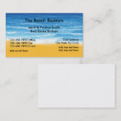 Strand wirkliches Esteate Visitenkarte (Vorne/Hinten)