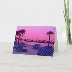 Strand-Wunsch waren Sie hier Karte