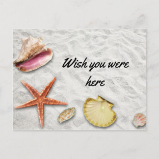 Strand wünscht Sie wären hier / Urlaub auf Reisen Postkarte
