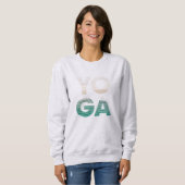 Strand Yoga Coastal Szene Sweatshirt (Vorne ganz)