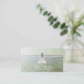 Strand-Yoga-u. Meditations-Lehrer Visitenkarte (Stehend Vorderseite)