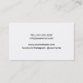 Strand-Yoga-u. Meditations-Lehrer Visitenkarte (Rückseite)