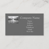 Strand-Zaun-Visitenkarte Visitenkarte (Rückseite)