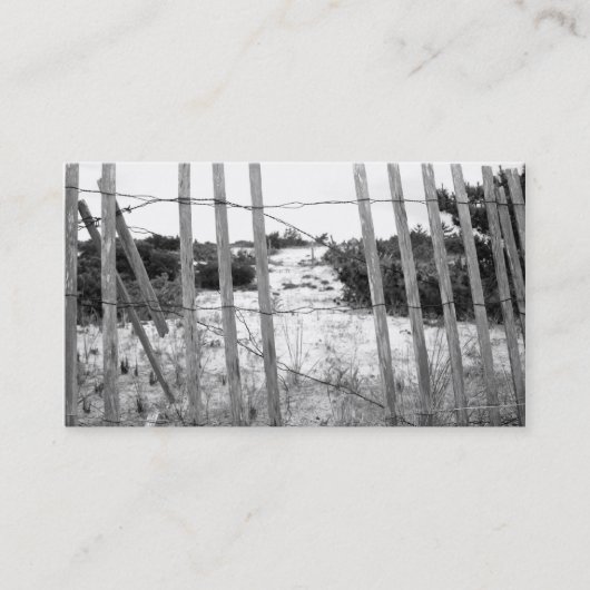 Strand-Zaun-Visitenkarte Visitenkarte (Vorderseite)