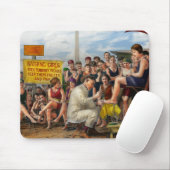 Strand - Zehen behandelten zart 1922 Mousepad (Mit Mouse)