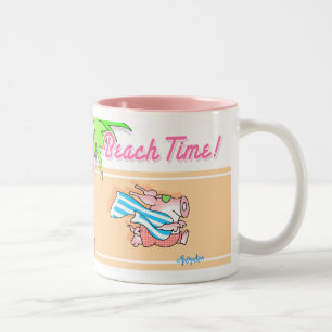 STRAND-ZEIT! Boynton Zweifarbige Tasse