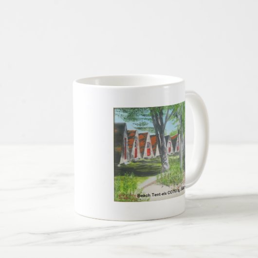 Strand Zelt-els - COTW Kaffeetasse (VorderseiteRechts)