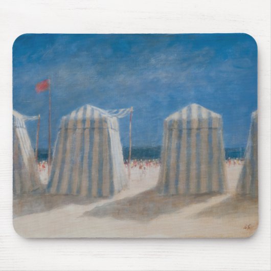 Strand-Zelte Bretagne 2012 Mousepad (Vorne)