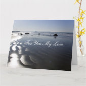 Strand zum Liebe zum Geburtstag Karte (Gelbe Blume)