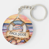 Strand - Zurück Schlüsselanhänger (Rückseite)