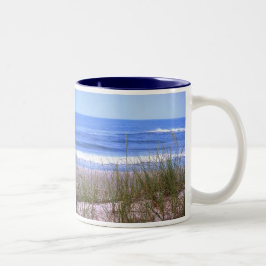 Strand Zweifarbige Tasse (Rechts)