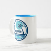 Strand Zweifarbige Tasse (Vorderseite Links)