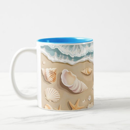 Strand Zweifarbige Tasse (Links)