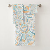 Strandabschnitt Wasserfarbe Mandala Badhandtuch Set (Insitu)