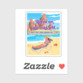 Strandangebot Aufkleber (Blatt)