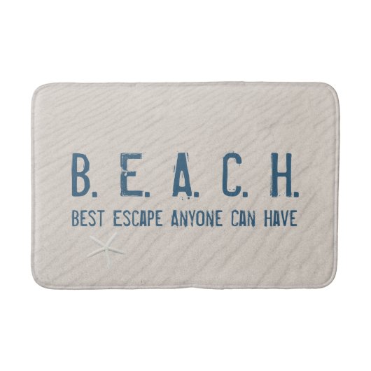 Strandangebot mit Weißfisch Badematte (Vorderseite)