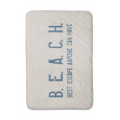 Strandangebot mit Weißfisch Badematte (Vorderseite Vertikal)