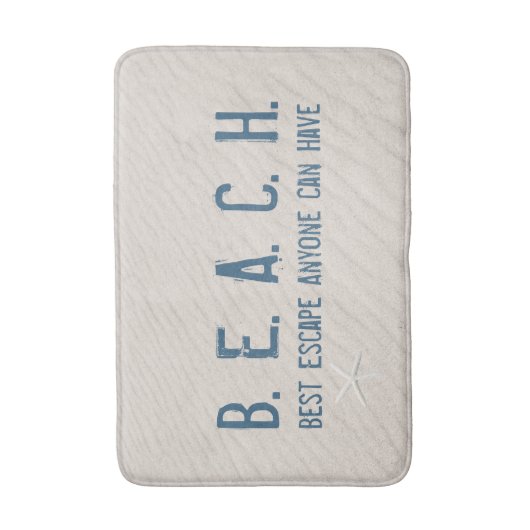 Strandangebot mit Weißfisch Badematte (Vorderseite Vertikal)